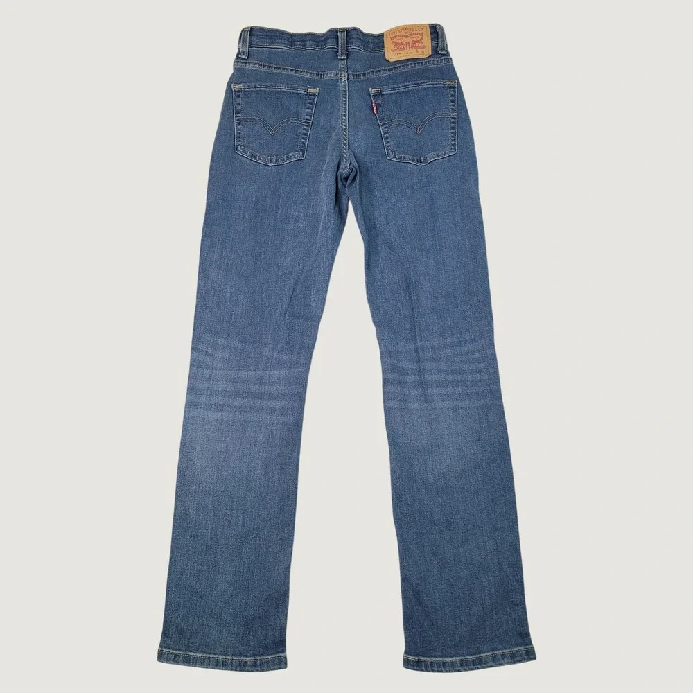 Levis 511 Slim Fit Jeans Boys Size 14 Regular Medium Wash Blue Denim 27x29